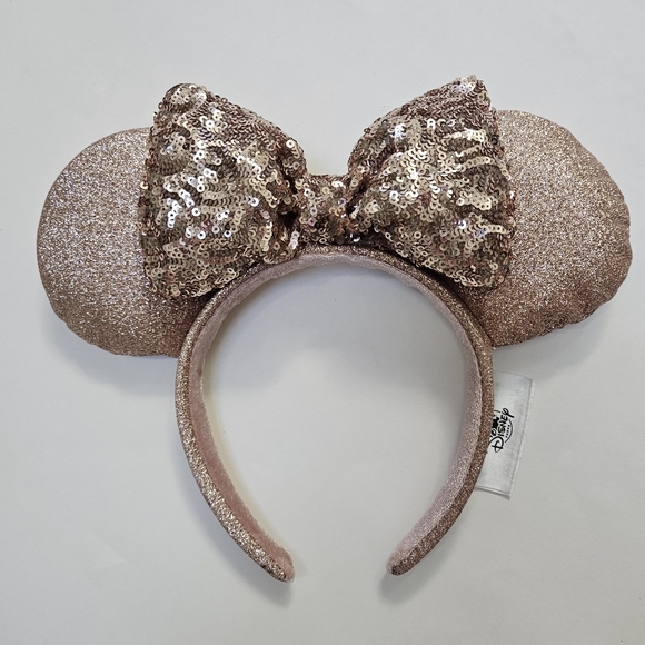 Disney Accessories - Disney Rose Gold Minnie Mouse Ears Headband